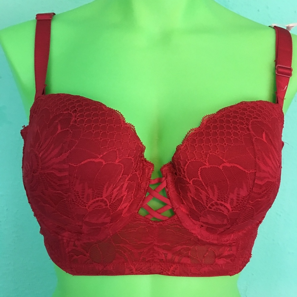 Ambrielle Lace Deep Plunge 38B